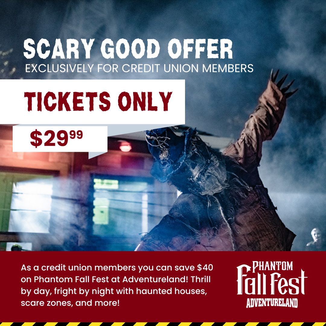 Adventureland Tickets Fall Fest $29.99 :: Des Moines Metro Credit Union